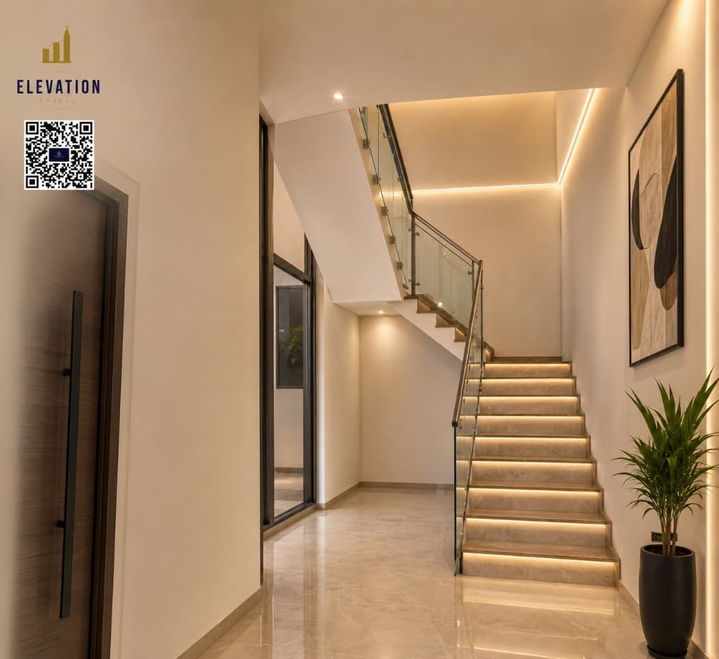 Grand Foyer & Floating Staircase